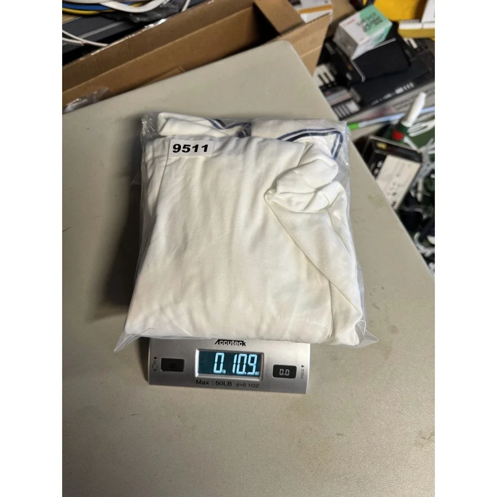 Polo Ralph Lauren Polo Shirt 3XL Big 3XB White 100% Cotton Short Sleeve Tipped